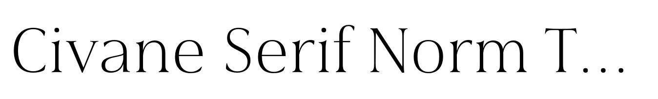 Civane Serif Norm Thin